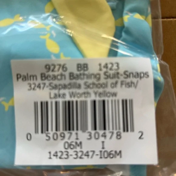 The Beaufort Bonnet Company Palm Beach Bathing Suit 0-6M NwT